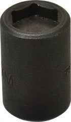 Proto - 3/8" Drive 12mm Standard Magnetic Impact Socket - 6 Points, 1-5/32" OAL - USA Tool & Supply