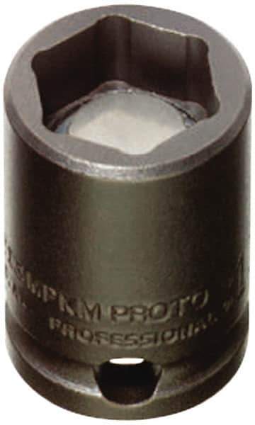 Proto - 1/2" Drive 10mm Standard Magnetic Impact Socket - 6 Points, 1-1/2" OAL - USA Tool & Supply