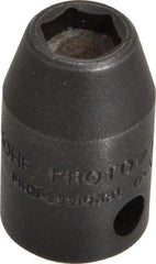 Proto - 3/8" Drive 5/16" Standard Magnetic Impact Socket - 6 Points, 1-3/32" OAL - USA Tool & Supply