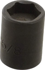 Proto - 3/8" Drive 5/8" Standard Magnetic Impact Socket - 6 Points, 1-7/32" OAL - USA Tool & Supply