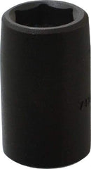 Proto - 1/2" Drive 9/16" Standard Magnetic Impact Socket - 6 Points, 1-1/2" OAL - USA Tool & Supply