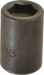 Proto - 1/2" Drive 5/8" Standard Magnetic Impact Socket - 6 Points, 1-1/2" OAL - USA Tool & Supply