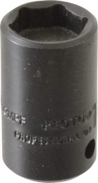 Proto - 1/4" Drive, Power Socket - 6 Points, 15/16" OAL - USA Tool & Supply