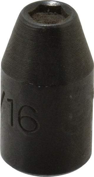 Proto - 1/4" Drive, 3/16" Socket, Power Socket - 6 Points, 7/8" OAL - USA Tool & Supply