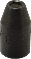 Proto - 1/4" Drive, 3/16" Socket, Power Socket - 6 Points, 7/8" OAL - USA Tool & Supply
