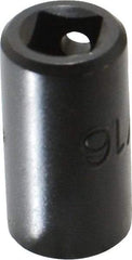 Proto - 1/4" Drive, 5/16" Socket, Power Socket - 6 Points, 15/16" OAL - USA Tool & Supply