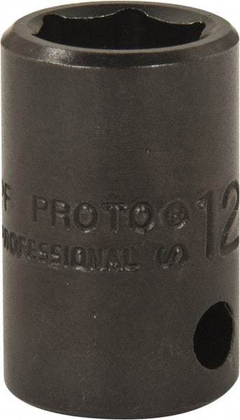 Proto - 3/8" Drive, Power Socket - 6 Points, 1-5/32" OAL - USA Tool & Supply