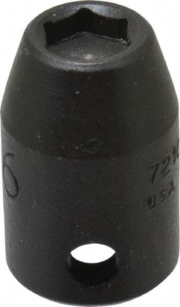 Proto - 3/8" Drive, 5/16" Socket, Power Socket - 6 Points, 1-3/32" OAL - USA Tool & Supply