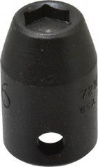 Proto - 3/8" Drive, 5/16" Socket, Power Socket - 6 Points, 1-3/32" OAL - USA Tool & Supply