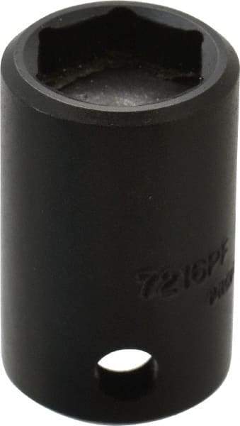 Proto - 3/8" Drive, 1/2" Socket, Power Socket - 6 Points, 1-3/16" OAL - USA Tool & Supply