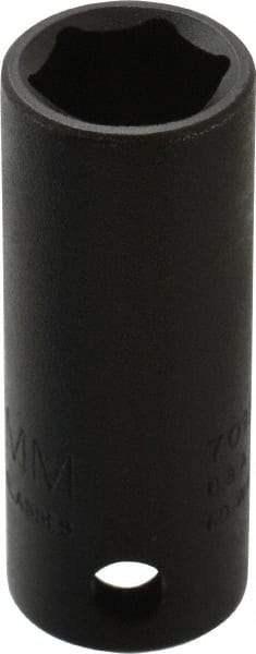 Proto - 3/8" Drive 12mm Deep Thin Wall Impact Socket - 6 Points, 2" OAL - USA Tool & Supply