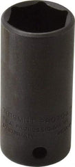 Proto - 3/8" Drive 19mm Deep Thin Wall Impact Socket - 6 Points, 2" OAL - USA Tool & Supply