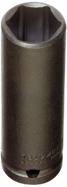 Proto - 1/2" Drive 23mm Deep Thin Wall Impact Socket - 6 Points, 3-1/2" OAL - USA Tool & Supply