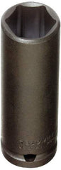 Proto - 1/2" Drive 12mm Deep Thin Wall Impact Socket - 6 Points, 3-1/4" OAL - USA Tool & Supply