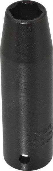 Proto - 1/2" Drive 1/2" Deep Thin Wall Impact Socket - 6 Points, 3-1/4" OAL - USA Tool & Supply