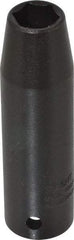 Proto - 1/2" Drive 1/2" Deep Thin Wall Impact Socket - 6 Points, 3-1/4" OAL - USA Tool & Supply