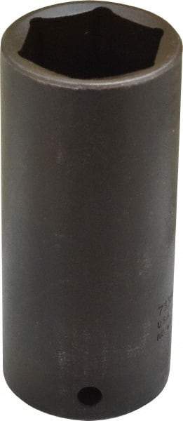 Proto - 1/2" Drive 1-1/8" Deep Thin Wall Impact Socket - 6 Points, 3-1/2" OAL - USA Tool & Supply