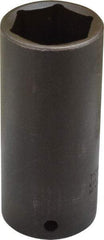 Proto - 1/2" Drive 1-1/8" Deep Thin Wall Impact Socket - 6 Points, 3-1/2" OAL - USA Tool & Supply