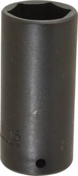 Proto - 1/2" Drive 1-3/16" Deep Thin Wall Impact Socket - 6 Points, 3-1/2" OAL - USA Tool & Supply