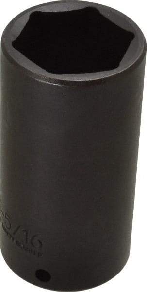 Proto - 1/2" Drive 1-5/16" Deep Thin Wall Impact Socket - 6 Points, 3-1/2" OAL - USA Tool & Supply