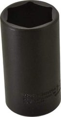 Proto - 1/2" Drive 1-7/16" Deep Thin Wall Impact Socket - 6 Points, 3-1/2" OAL - USA Tool & Supply