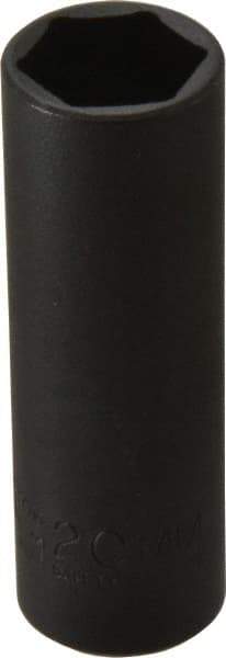 Proto - 1/2" Drive 20mm Deep Thin Wall Impact Socket - 6 Points, 3-1/4" OAL - USA Tool & Supply