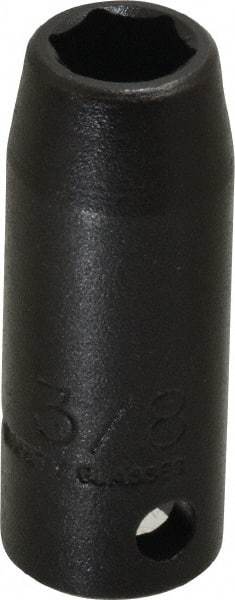 Proto - 3/8" Drive 3/8" Deep Thin Wall Impact Socket - 6 Points, 1-3/4" OAL - USA Tool & Supply