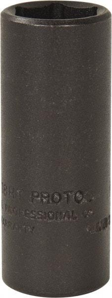 Proto - 3/8" Drive 9/16" Deep Thin Wall Impact Socket - 6 Points, 2" OAL - USA Tool & Supply