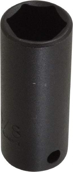Proto - 3/8" Drive 5/8" Deep Thin Wall Impact Socket - 6 Points, 2-1/8" OAL - USA Tool & Supply