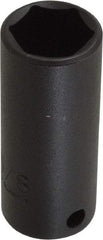 Proto - 3/8" Drive 5/8" Deep Thin Wall Impact Socket - 6 Points, 2-1/8" OAL - USA Tool & Supply