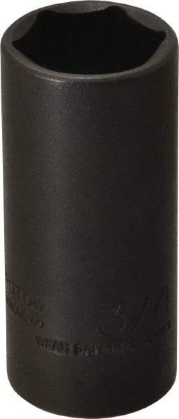 Proto - 3/8" Drive 3/4" Deep Thin Wall Impact Socket - 6 Points, 2-1/4" OAL - USA Tool & Supply