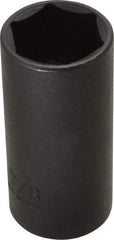 Proto - 3/8" Drive 7/8" Deep Thin Wall Impact Socket - 6 Points, 2-1/2" OAL - USA Tool & Supply