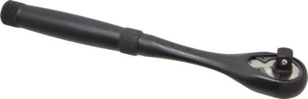 Proto - 3/8" Drive Pear Head Standard Ratchet - Black Oxide Finish, 8-1/2" OAL, 45 Gear Teeth, Standard Knurled Handle, Standard Head - USA Tool & Supply