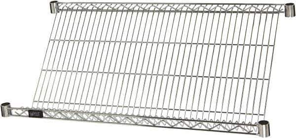 Quantum Storage - 1 Shelf Wire Shelving Unit - 48" Wide x 18" Deep x 1" High, - USA Tool & Supply