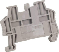 Schneider Electric - 48.5mm Long, Terminal Block End Stop - Use with NYST Terminal Blocks - USA Tool & Supply