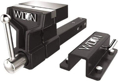 Wilton - 6" Jaw Width x 5-3/4" Jaw Opening Capacity, 5" Throat Depth, Bench & Pipe Combination Vise - 3/4 to 3" Pipe Capacity, Stationary Base, Bolt Down Attachment, Ductile Iron - USA Tool & Supply