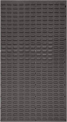 Quantum Storage - 36" Wide x 61" High, Gray Louvered Bin Panel - Use with Stack and Hang Bins - USA Tool & Supply
