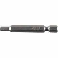 Wiha - 0.218" Power Bit - 1/4" Drive, 2" OAL - USA Tool & Supply