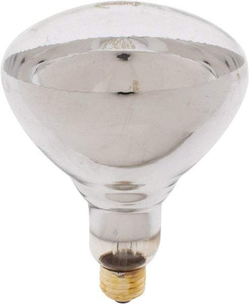 Philips - 250 Watt Incandescent Flood/Spot Medium Screw Lamp - 2,700°K Color Temp, 2,700 Lumens, 120 Volts, Dimmable, BR40, 5,000 hr Avg Life - USA Tool & Supply