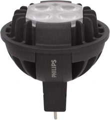 Philips - 7 Watt LED Commercial/Industrial 2 Pin Lamp - 3,000°K Color Temp, 370 Lumens, 12 Volts, Dimmable, MRC16, 35,000 hr Avg Life - USA Tool & Supply