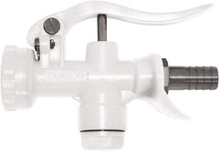 SANI-LAV - 3/4" Pipe, Insulated, Grade 5 Plastic Adjustable Spray Pattern Nozzle - White, 3/4" Hose Barb Connection, 12 Gal per min at 100 psi, 3/4 GHT, 3/4" Orifice Diam, For Use With Water - USA Tool & Supply