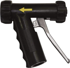 SANI-LAV - 3/4" Pipe, Insulated, Grade 304 Stainless Steel Adjustable Spray Pattern Nozzle - Black, 3/4 GHT Connection, 7 Gal per min at 100 psi, 3/4 GHT, 3/4" Orifice Diam, For Use With Water - USA Tool & Supply