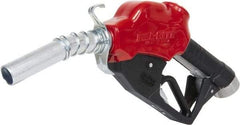 Tuthill - 30 GPM, Gasoline, Kerosene & Diesel Fuel 1" Auto Nozzle with Hook - 1" Inlet, 1" Outlet - USA Tool & Supply