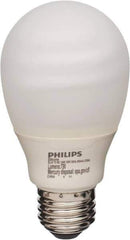 Philips - 14 Watt Fluorescent Residential/Office Medium Screw Lamp - 2,700°K Color Temp, 800 Lumens, 120 Volts, Twister, 8,000 hr Avg Life - USA Tool & Supply