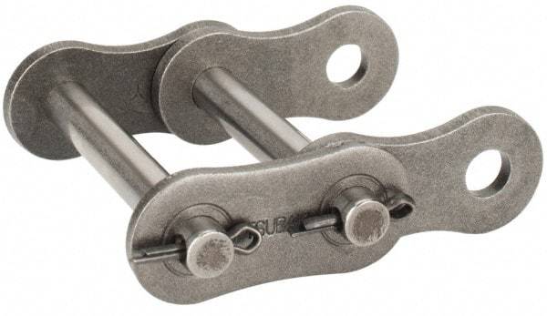 U.S. Tsubaki - 1" Pitch, ANSI 80-2, Cottered Roller Chain Connecting Link - For Use with Double Strand Chain - USA Tool & Supply