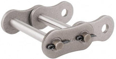 U.S. Tsubaki - 1-1/2" Pitch, ANSI 120-2, Cottered Roller Chain Connecting Link - For Use with Double Strand Chain - USA Tool & Supply
