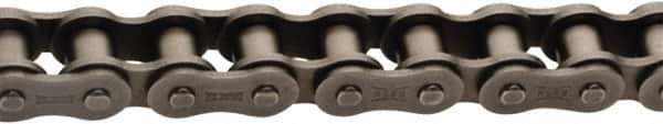 U.S. Tsubaki - 5/8" Pitch, ISO 10B, British Standard Roller Chain - Chain No. 10B, 5,840 Lb. Capacity, 10 Ft. Long, 0.4" Roller Diam, 0.38" Roller Width - USA Tool & Supply