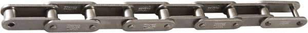 U.S. Tsubaki - 5/8" Pitch, ANSI C2050, Double Pitch Roller Chain - Chain No. 50SS, 154 Lb. Capacity, 10 Ft. Long, 0.4" Roller Diam, 3/8" Roller Width - USA Tool & Supply