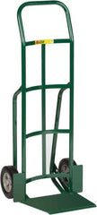 Little Giant - 800 Lb Capacity 49" OAH Hand Truck - 13-1/2 x 16" Base Plate, Dual Handle, Steel, Solid Rubber Wheels - USA Tool & Supply