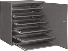 Durham - 6 Drawer, Small Parts Slide Rack Cabinet - 22" Deep x 23" Wide x 17" High - USA Tool & Supply